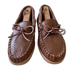 Hammacher Schlemmer Women’s‎ Size 8 M Brown Leather Loafers